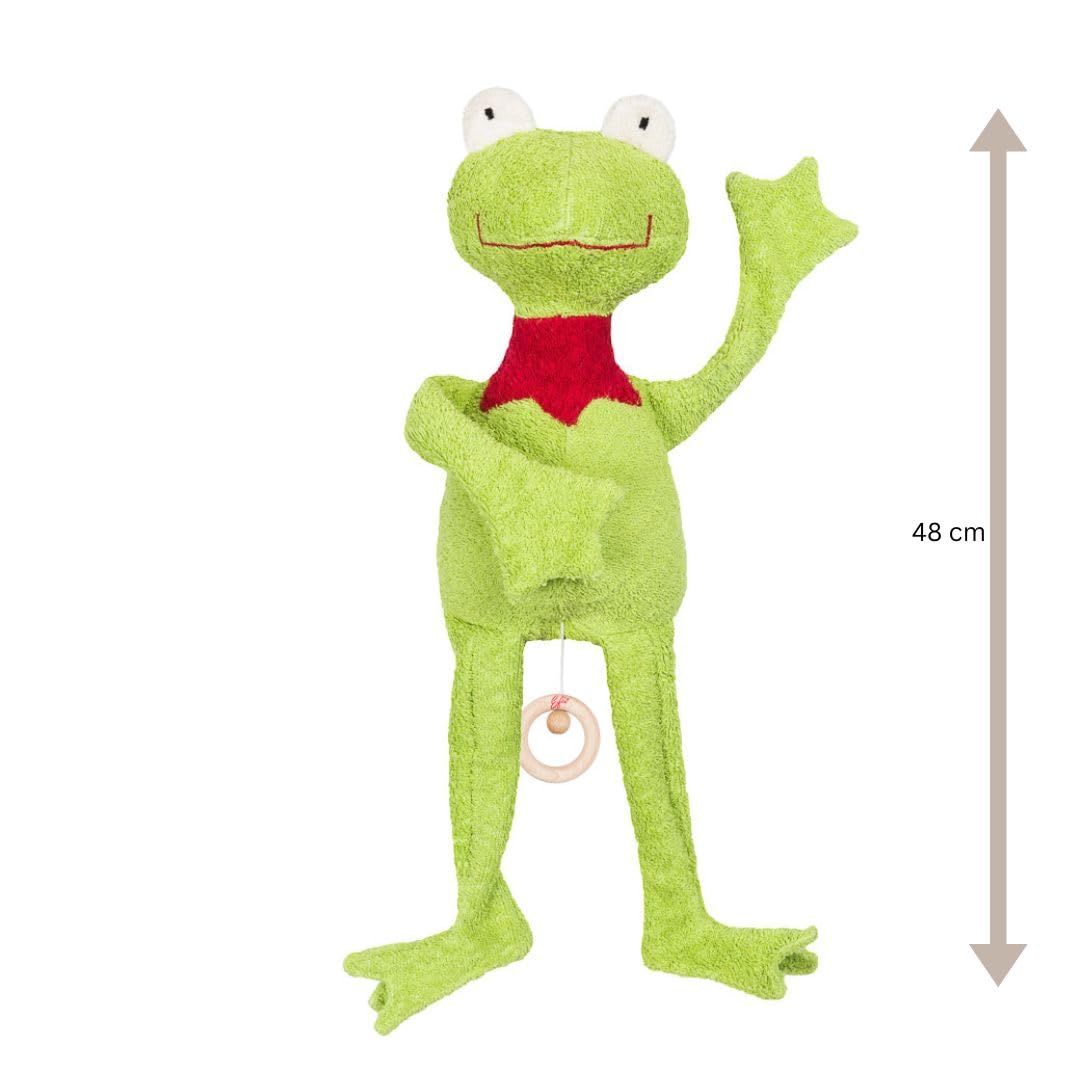 Efie gioco orologio peluche rana, materiale biologico (Organic), made in Germany