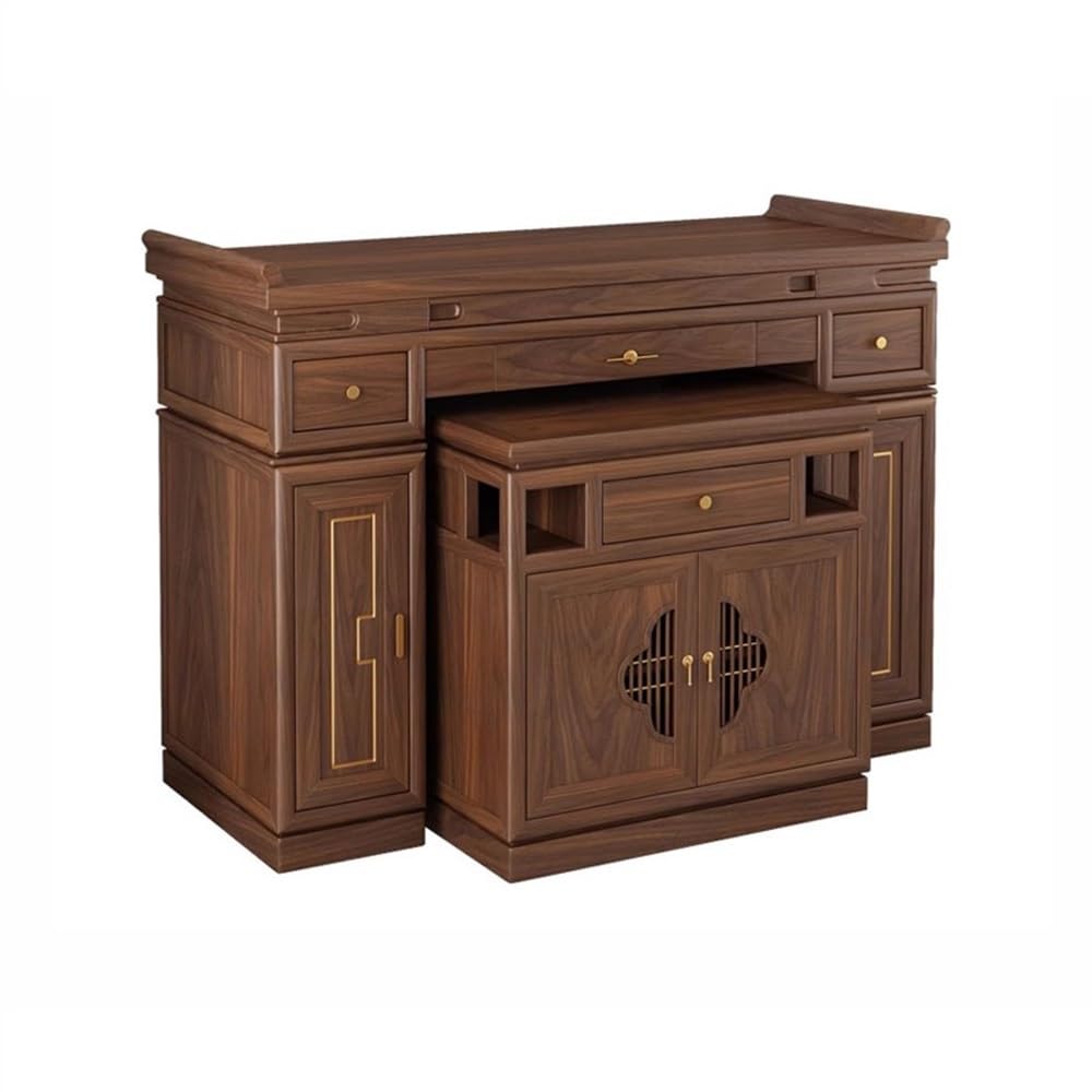 Cenz-888 buddha statue display table Chinese Style Black Walnut Buddha Shrine Combination