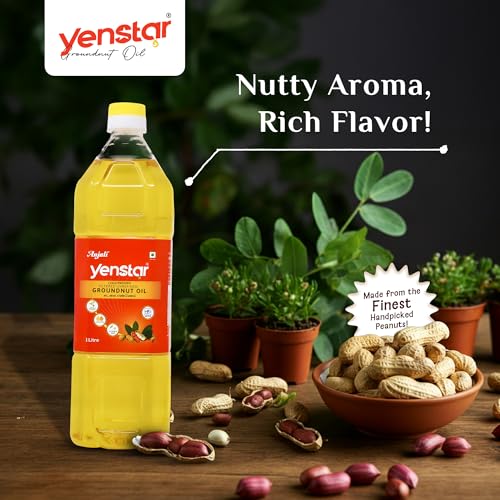 Image of Anjali Groundnut Oil Cold Pressed, Peanut Oil, 1 Litre Can
