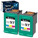 Valuetoner Remanufactured Ink Cartridge Replacement for HP 97 C9349FN C9363WN (2 Tri-Color) 2 Pack