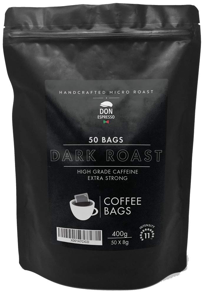 Don Espresso | Dark Roast - Extra Strong | 50 Coffee Bags | Italian Taste