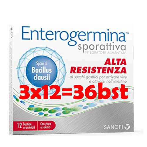 ENTEROGERMINA SPORATTIVA 12 sobres (tres paquetes de 12 bst)