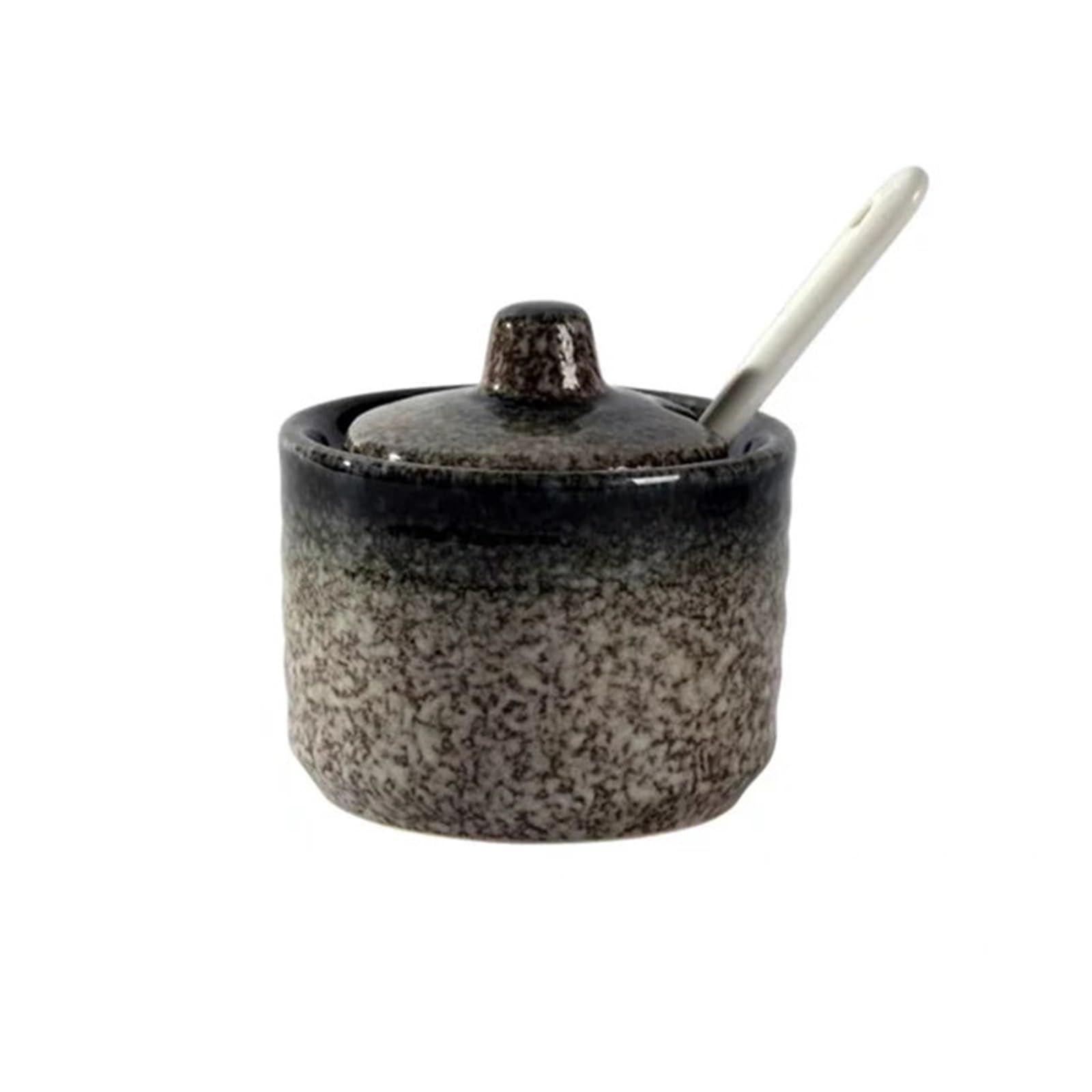 WSQHAO 3Pcs Ceramic Seasoning Bottle for Condiment