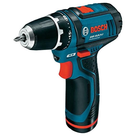 Bosch Professional Akku Bohrschrauber GSR 12V-15-2-LI, 0.601.868.107