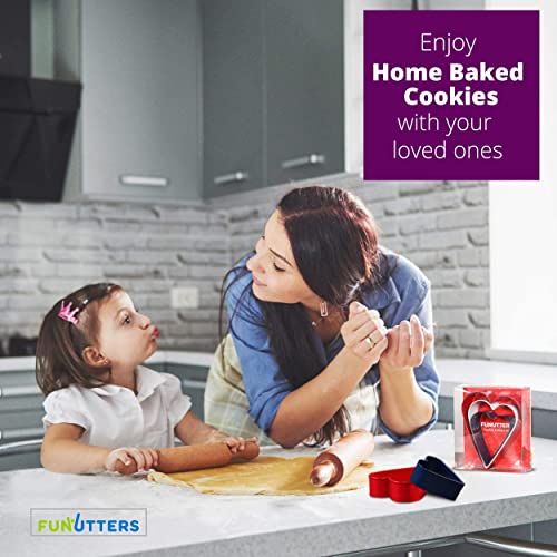 Heart Cookie Cutter Set, 2.3'', 3'', 3.5'', Fun Holiday Heart Shaped Valentines Cookie Cutters, Christmas Cookies, Small, Medium, And Large #TOP2