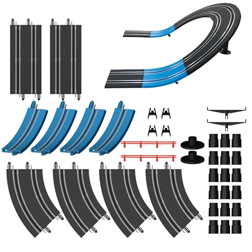AGM MASTECH Extension Set #3-38 Piece Track Expansion Accessory Pack(Fly-Over Slope) - for Use with AGM MASETCH 1:64 Slot Car Racetrack Systems