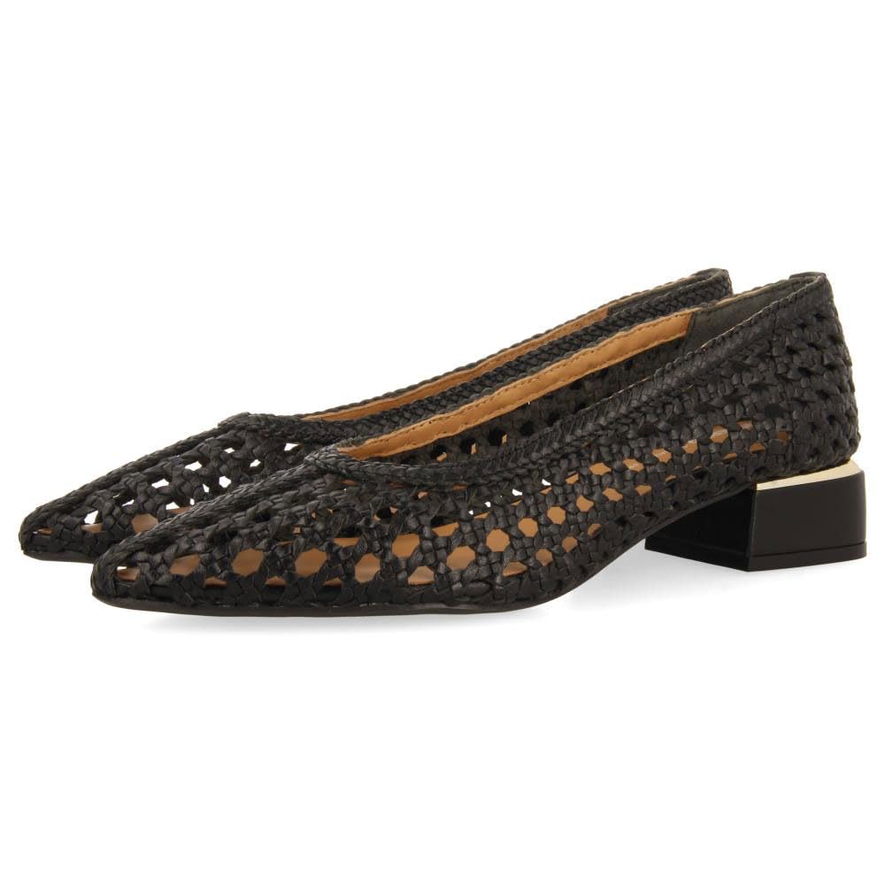 GIOSEPPO Women's Eastham Sandal, Black/White, 4.5 UK
