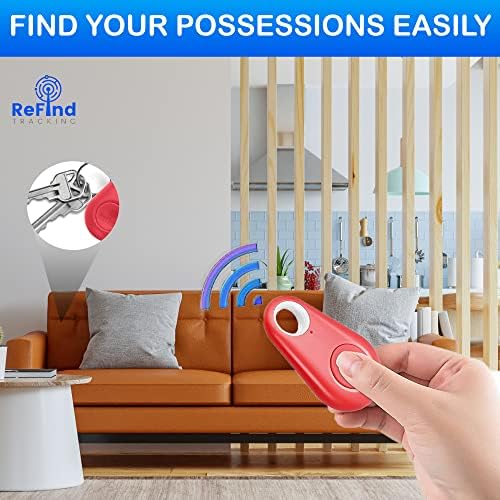 ReFind Smart tracker. Mini GPS Bluetooth locator. For finding Keys, luggage, possetions, pets. Compact AIR I TAG blue, pink, green, black, white. (Black)