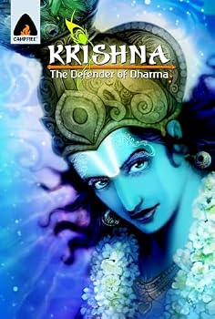 Paperback Krishna: Defender of Dharma: A Graphic Novel (Campfire Graphic Novels) Book