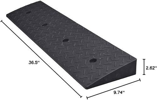Miniatura 10 de Rampa de umbral de goma para scooters de movilidad, sillas eléctricas y sillas de ruedas (2-58 pulgadas), rampas de umbral de puerta, camino ancho