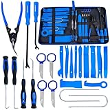 HASKYY Demontage Werkzeug Auto Verkleidung Zierleistenkeile-SET 24tlg Auto Verkleidungswerkzeug & Clip Entferner, Kunststoff Hebelwerkzeug, Türverkleidung Lösehebel, Radio Ausbau Werkzeug