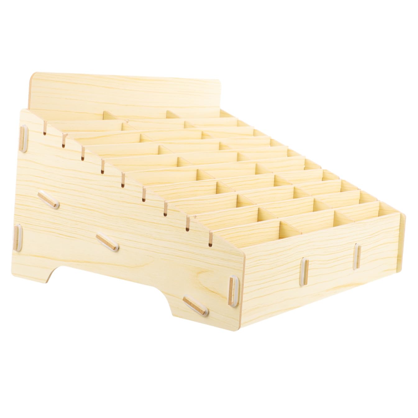 PRETYZOOM Organizer da Scrivania in Legno Portaoggetti da Tavolo Scomparti Multipli per Casa e Studio Design Semplice per Camera e Soggiorno