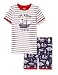 Hatley Boys' Organic Cotton Short Sleeve Applique Pajama Set