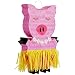 Juvale Hawaiian Luau Pig Party Pinata, Pink/Yellow, 16.5 x 10 x 3 Inches