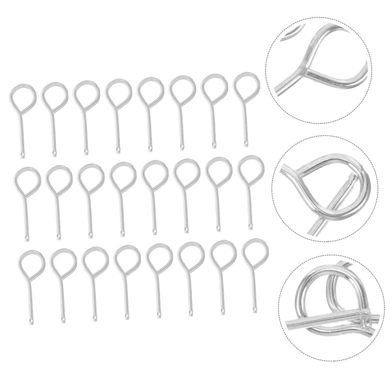 Pasador de Seguridad para Extintor de Acero Inoxidable, 200 Piezas | Color Plata, Cierre Seguro, Evita Descargas Accidentales, Uso en Vehículo