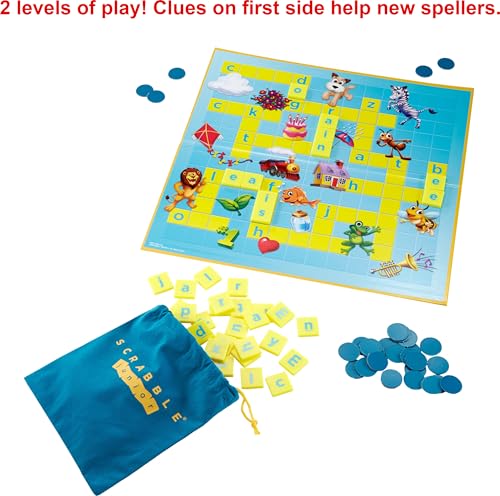 Scrabble Junior Mattel Y9667 : Jeu de lettres ludique pour enfants de 6 ans - 3