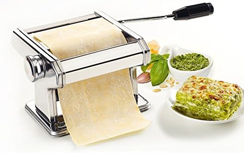 Metaltex 3-in-1 Pasta Machine Maker Stainless Steel Table Top Clamp, Silver, 35x19x13.5 cm