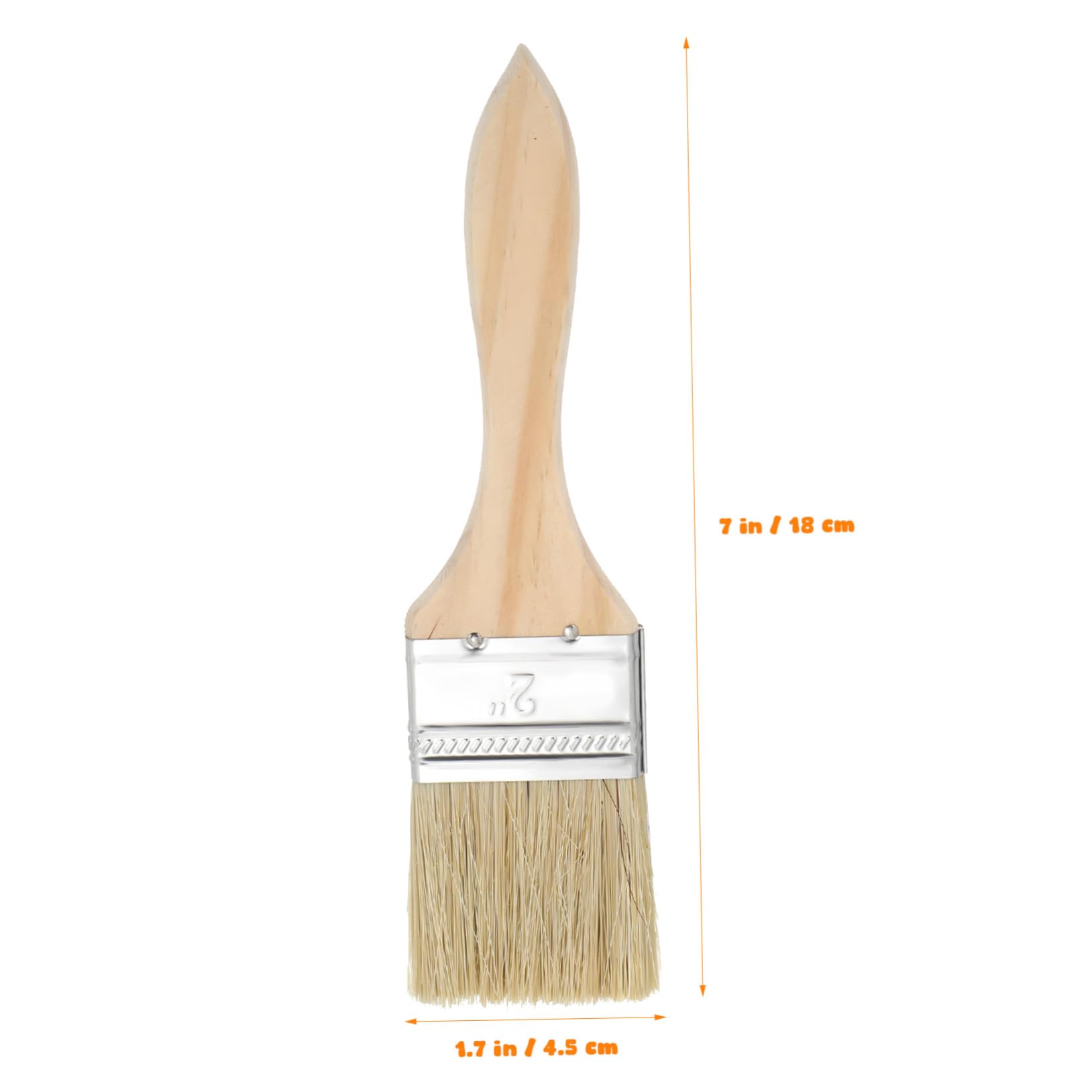 30 Piezas Brochas de con Mango de Madera Grueso y Cerdas de Cepillos Planos para Paredes Vallas y Revestimientos de Albañilería Interior y Exterior