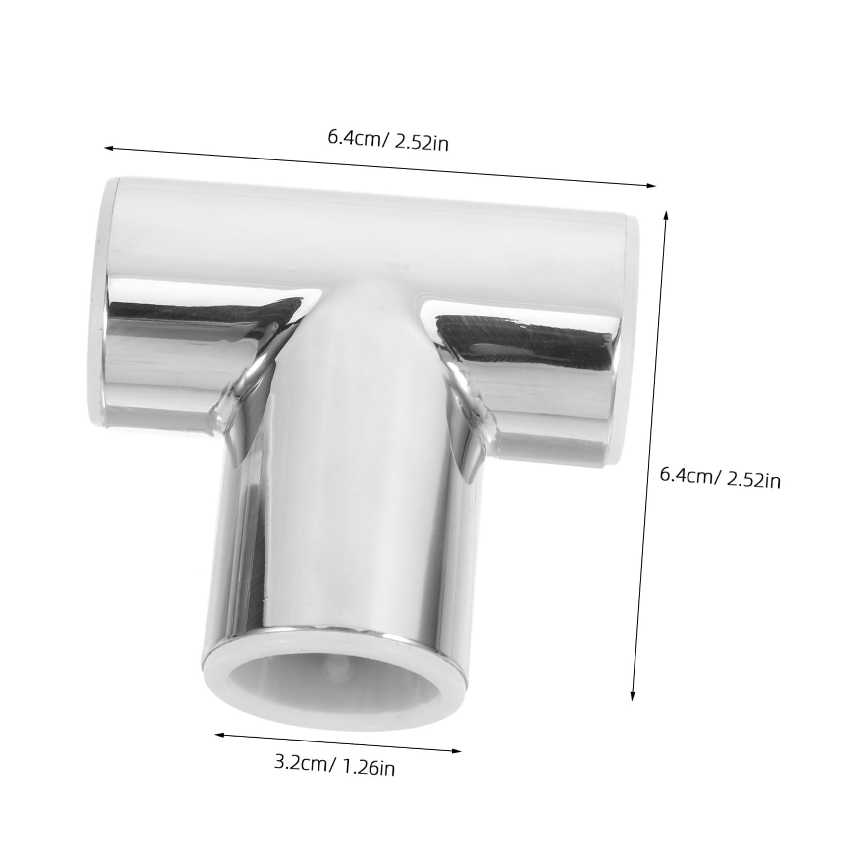 ERINGOGO Reliable Tee Pipe Fitting for Bathroom Railing Tube Connectors Structural Pipe Connectors Easy to Install