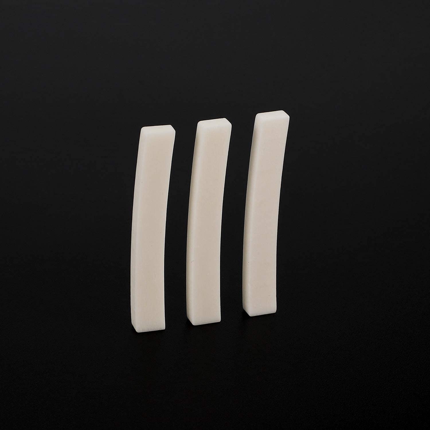 Alnicov Northwest Guitars Lot de 6 sillets en os pour guitare électrique Stratocaster Telecaster 44,5 mm