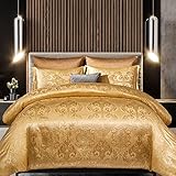 【Hochwertiges Material】: Das Bettbezug Set ist aus 100% Satin Polyester. Im Vergleich zu gewöhnlichem Polyesterfasermaterial ist Seidenstoff leichter, glatter, atmungsaktiv und glänzend.Satin ist besser für Haut und Haare.