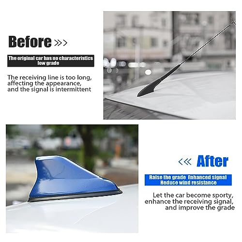 Antena de coche tipo tiburón y techo impermeable compatible con Renault Duster 2