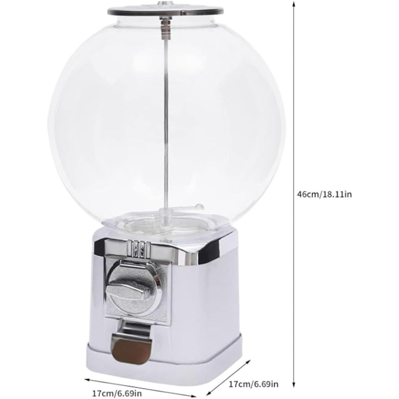 Distributore Automatico di Capsule, distributore Automatico di Palline di Gomma da Masticare Big Bubble for Palline da 1,26 Pollici, Senza Monete, Macchina for la conservazione delle Capsule(Blue)