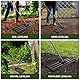 Inoamity Rasenrechen 75*25cm, Schwerer Rasen Nivellierrechen für Garten, Farm, Golfplatz, Lasergeschweißter Bodenebner mit 213cm Verstellbarem Griff, Sandverteiler, Bodenplanierwerkzeug