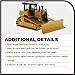 Diecast Masters CAT Caterpillar D6 XE LGP Track Type Tractor Dozer with VPAT Blade and Operator High Line Series 1/50 Diecast Model 85554