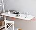 CYGJSYEA Space-Efficient Wall-Mounted Fold-Out Table, Versatile for Kitchens, Laundry Rooms, Home Bars, and Dining Establishments - Classic White (100x50cm/39.4