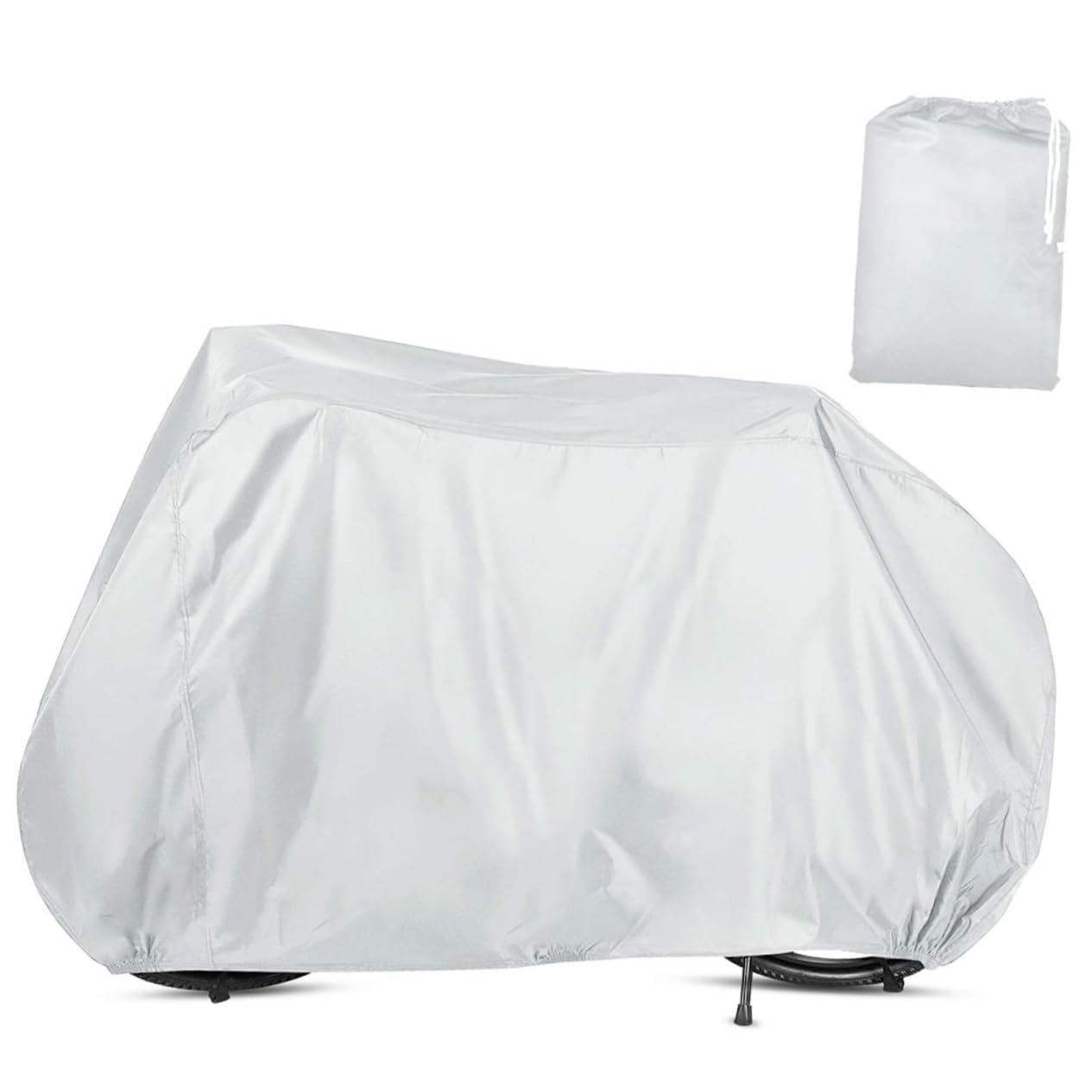 Housse Anti-poussière Vélo Universelle 165 Cm, Polyester élasthanne, Bords élastiques, Adaptée 24/26/27,5/700C, Protection Contre Rouille Et Rayures
