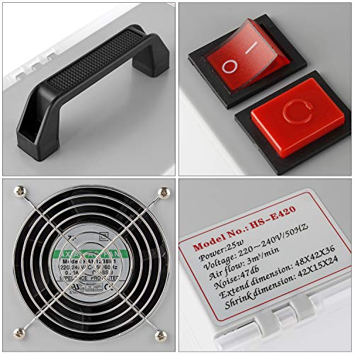 YAOBLUESEA Airbrush Absauganlage 3m³/min Farbe Filter Farbnebel W420 für Farbnebel Außenluft Ersatzfilter Sprühnebel Außenluft