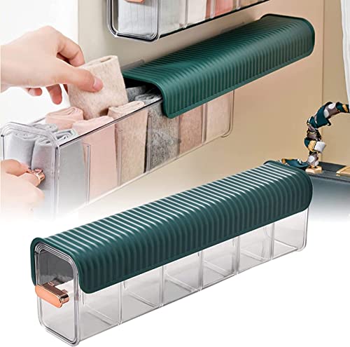 Arto Clear Wall Mounted Drawer Organizer, Wall Hanging Transparent Underwear Panties Storage Box Punch-Free Multifunctional Storage Box For Rs. 299 @ 40 %