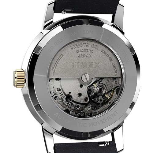 Image of TIMEX Marlin Black Round Dial Mechanical Automatic Men Watch - TWEG26711