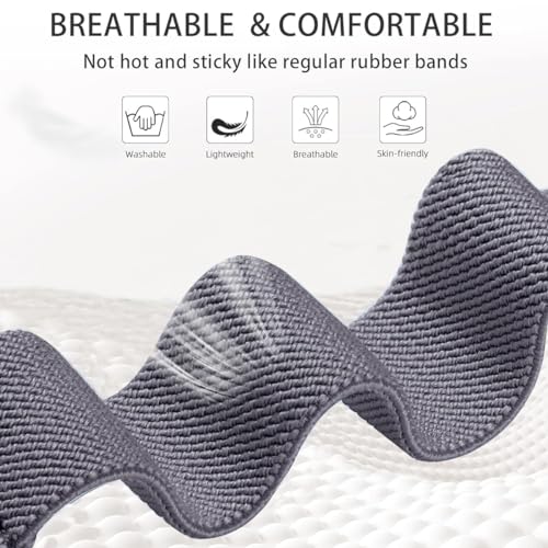 Image of 4 Pack Ankle /Arm Bicep Stretchy Watch Bands Compatible with Amazfit Helio Strap, 22mm Loop Nylon Elastic Sport Band for Amazfit Helio Strap