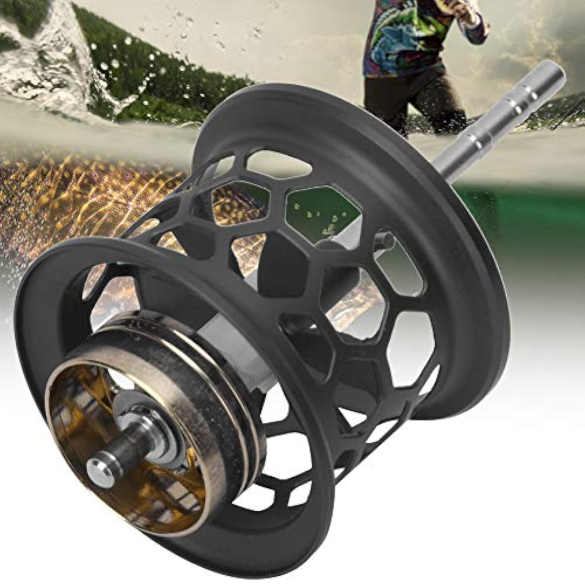 Lightweight Design Fishing Round Spool, Resistant to Seawater