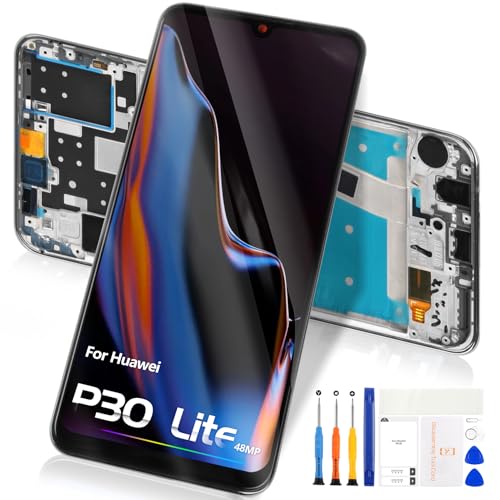 Écran LCD pour Huawei P30 Lite tactile précis et affichage haute fidélité noir