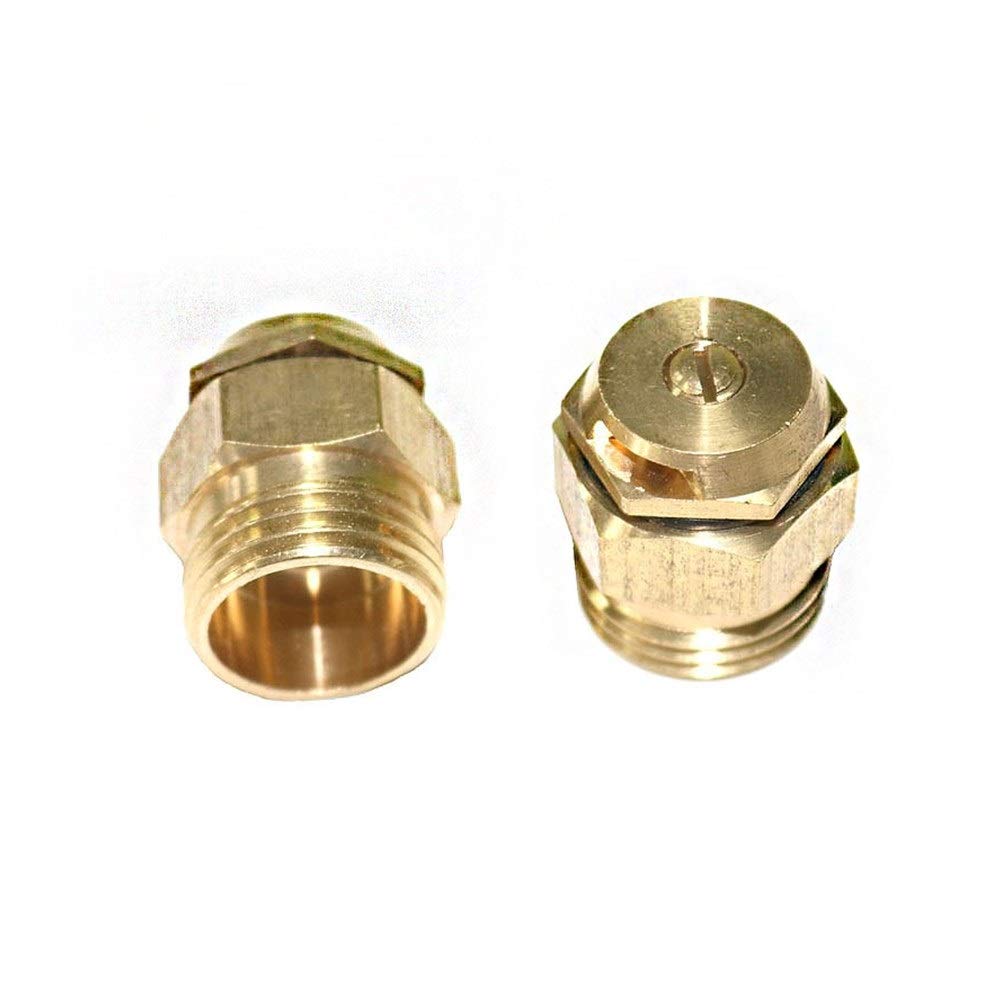 Kit de manguera de rociadores de plantas 180 grados Refracción boquilla ajustable de agua de atomización del aerosol boquilla for Conexión de PE tubería con 1/2" Male Thread 20 PC (Color : Brass)