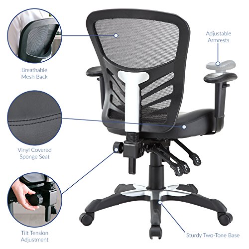 Modway-Articulate-Mesh-Office-Chair-with-Fully-Adjustable-Vegan-Leather-Seat-In-Black