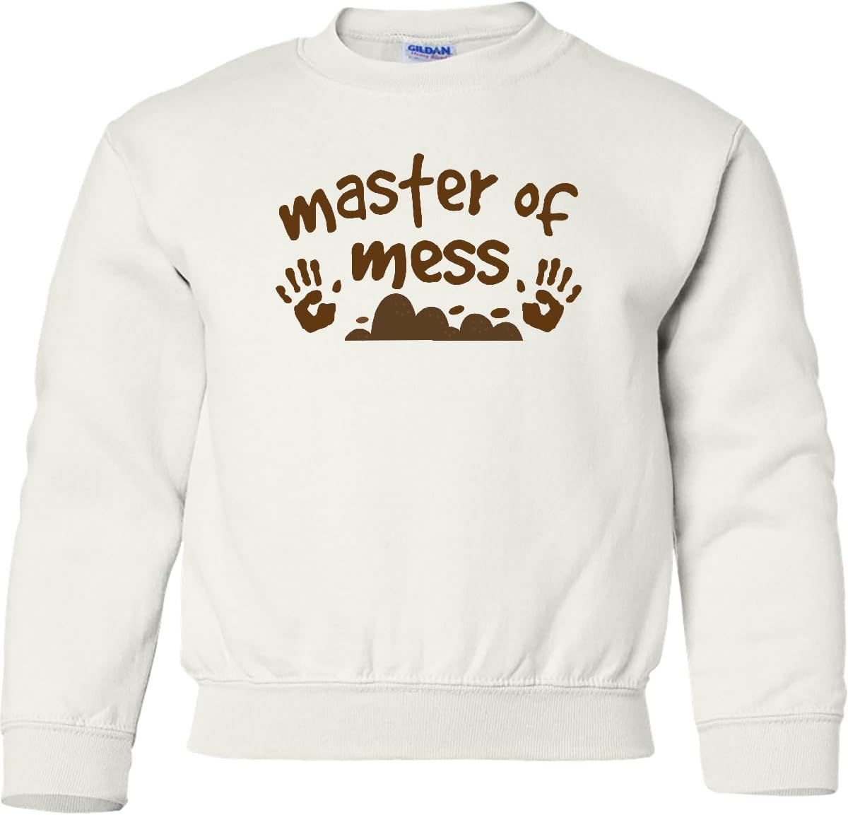 inktastic Boys Funny Master Of Mess Youth Sweatshirt