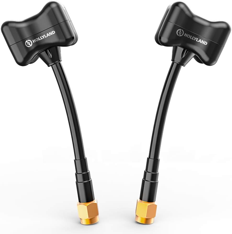 HollyView Hollyland Triumph Antenna [Official] for Wireless Video Transmission System 2.5dbi 88mm Circular Polarization Antenna for Mars 400s Pro/Mars 400S/ Mars 300 Pro/Cosmo C1 (Black)-2 PCS