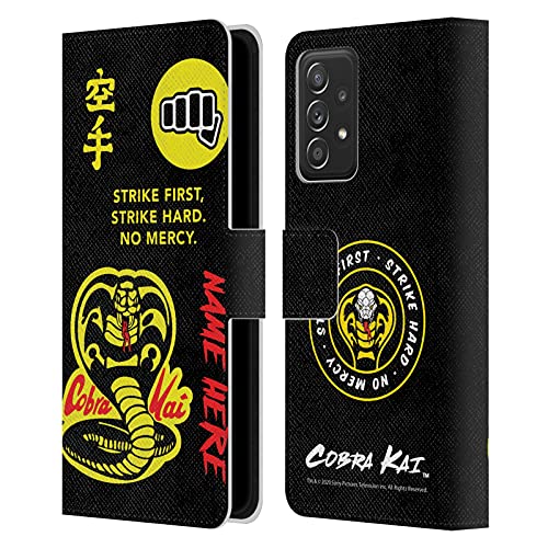 Cobra Kai housse portefeuille personnalisée Galaxy A52 coque silicone et cuir anti-choc