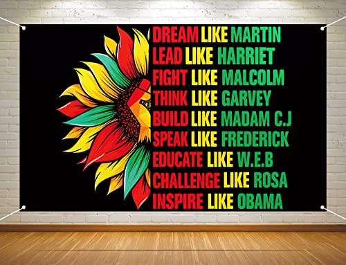 Juneteenth Black History Month Photo Booth Backdrop African American National