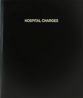 BookFactory Hospital Charges Log Book/Journal/Logbook - 120 Page, 8.5''x11'', Black Hardbound (XLog-120-7CS-A-L-Black(Hospital Charges Log Book))