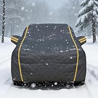 Hagelbeschermende autohoes voor BMW 5 Series F10, verdikte halve autohoezen, geschikt voor alle seizoenen met reflecterende strips, beschermt tegen hagel, wind, UV en kras