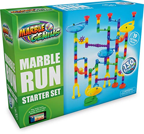 Marble Genius Marble Run (130 Complete Pieces) Maze Track or Race Game for Adults, Teens, Toddlers, or Kids Aged 4-8… - Image 5