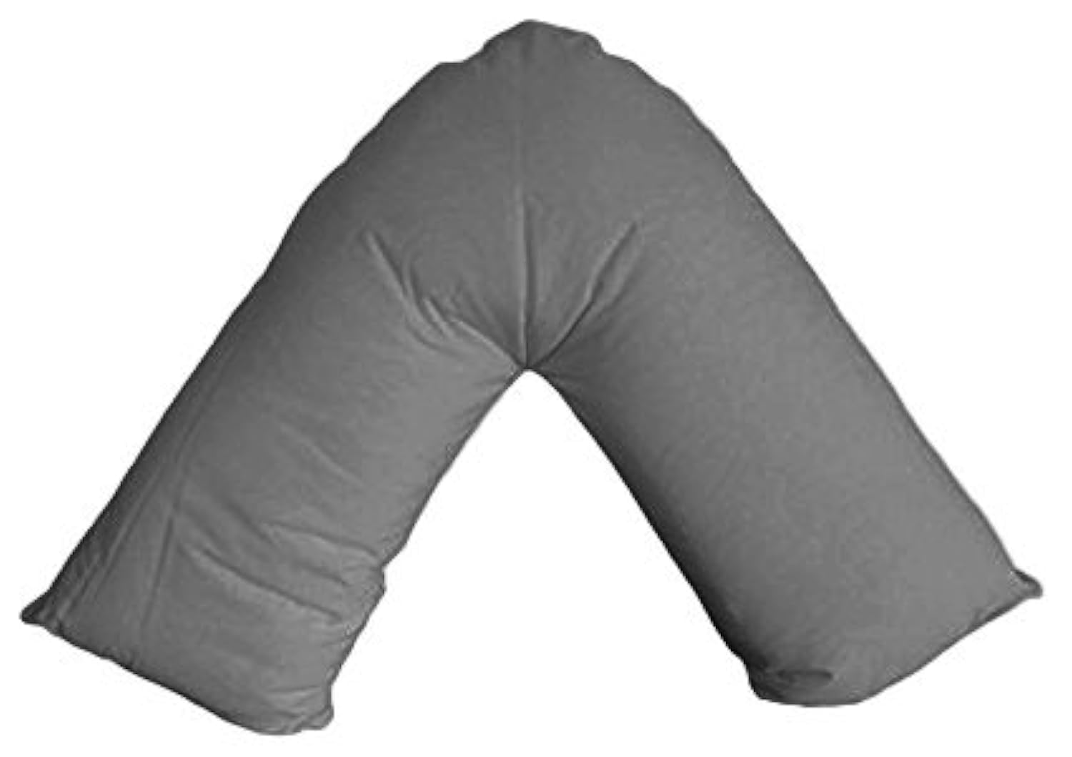 Maria Luxury Bedding & Linen Grey V Shaped Orthopaedic Nursing Pillowcase | Neck And Back Support | Pregnancy V-Shaped Pillowscase (Grey)