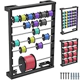 SELEWARE Heavy Duty Wall-Mounted Wire Spool Rack &ndash; Cable Reel Holder and Dispenser with 6...