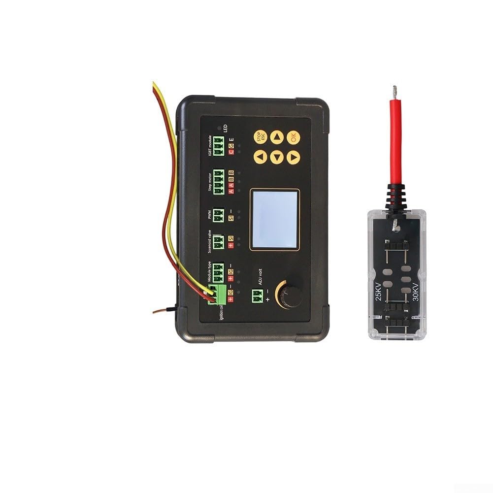 Probador de bobina de encendido de 25 KV/30 KV de voltaje dual | Carcasa ABS para comprobación de brecha de chispa | para herramienta de diagnóstico de motor de GNV de motocicleta automática