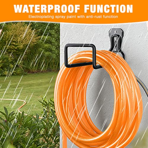 Support de tuyau d'arrosage solide avec raccords de fixation